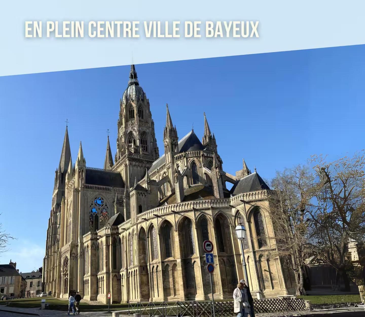 Les Remparts Apt Spacieux 1 Er Etage Renove Joliment Decore Bien Equipe Plein Centre Bayeux Proche Plages Du Debarquement Parking Gratuit A Proximite Zewnętrze zdjęcie